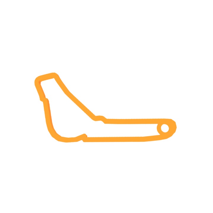 Kulcstartó, "FORMULA 1 MONZA", 36X 60 mm narancssárga