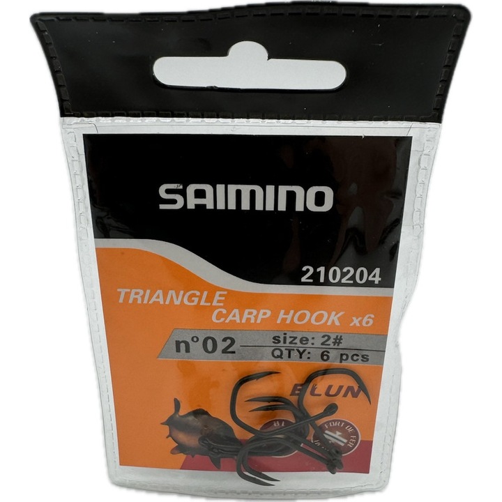 Saimino Triangle Carp Hook Blun No.6