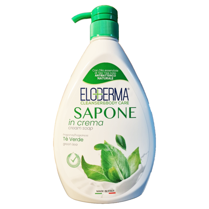 Sapun lichid, Eloderma, Te Verde, 1000 ml