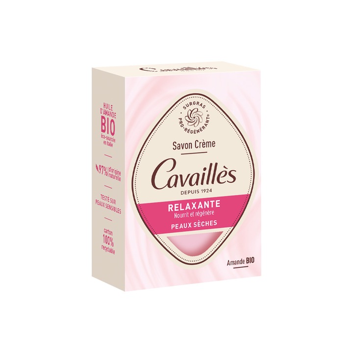 Relaxáló szappan bio mandulával, Cavailles, 100 g