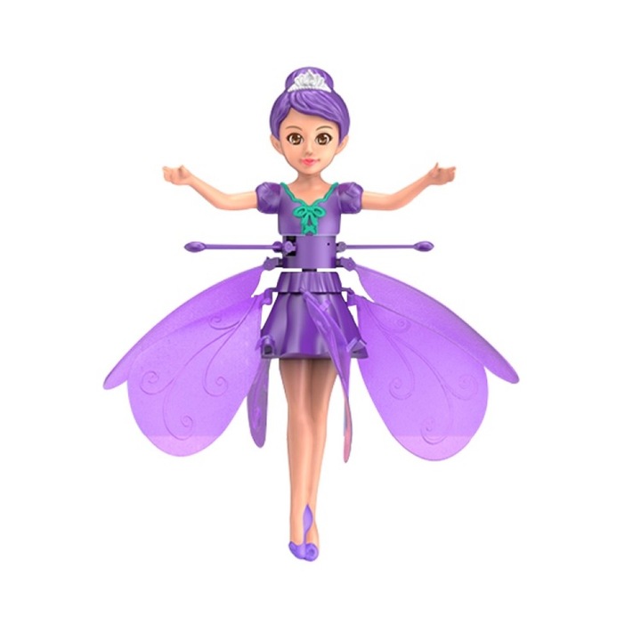 Papusa Zana Zburatoare Flying Fairy Violet