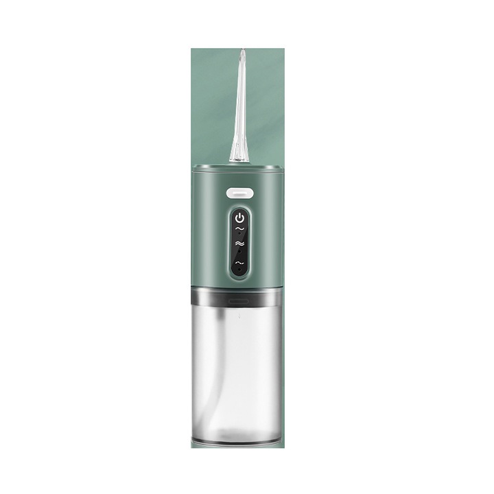 Irigator Oral Profesional, 5 Capetele Curatate, Anti-Tartru, Rezervor 280 ml, Verde Pastel