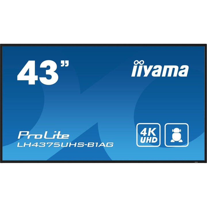 Iiyama 42,5" ProLite LH4375UHS-B1AG IPS LED Display, 240000, Monitor