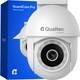 Camera de supraveghere exterior / interior, Qualtec by Koppel®, smart, IP, wireless, WiFi 2.4GHz, rotativa, zoom, detectare & urmarire miscare si persoane, Tuya, audio-video, night vision color & infrarosu, H.265, filmare WDR, 2560x1440, GuardCam Pro, alb