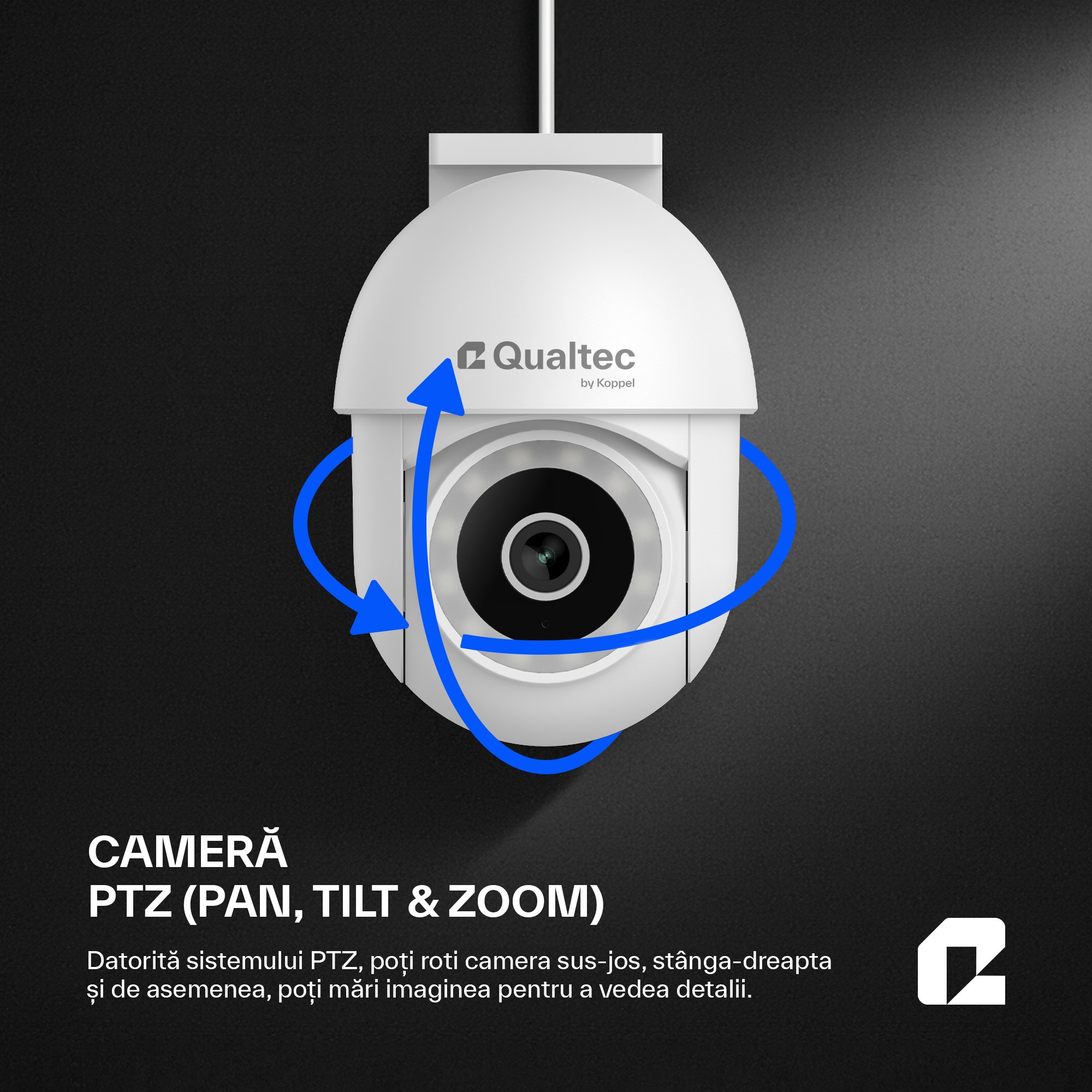Camera de supraveghere exterior / interior, Qualtec by Koppel®, smart ...