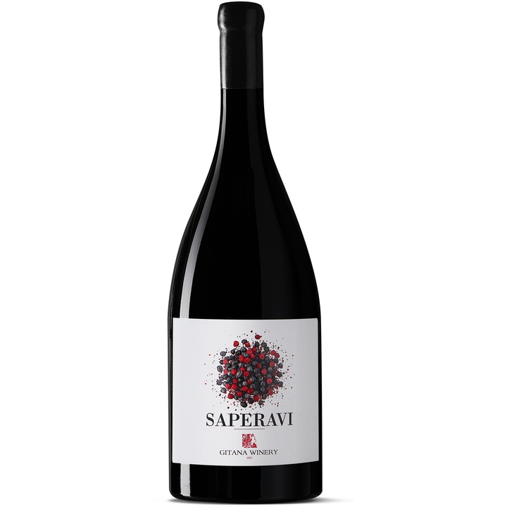 Vin Rosu Gitana Saperavi, Sec, 1.5l