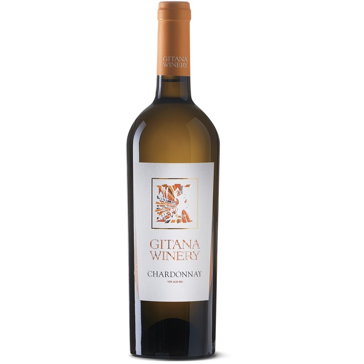 Vin Alb Gitana Reserva Chardonnay, Sec, 0.75l