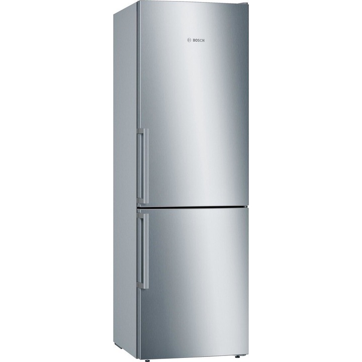 Combina frigorifica BOSCH Seria 6 KGE368ICP, clasa C, 308 litri, LowFrost, 186 cm, inox