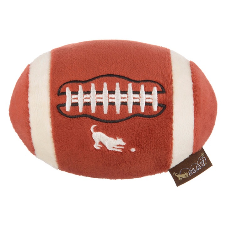 Jucarie cu sunete pentru caini P.L.A.Y. Back to School, minge 12 cm