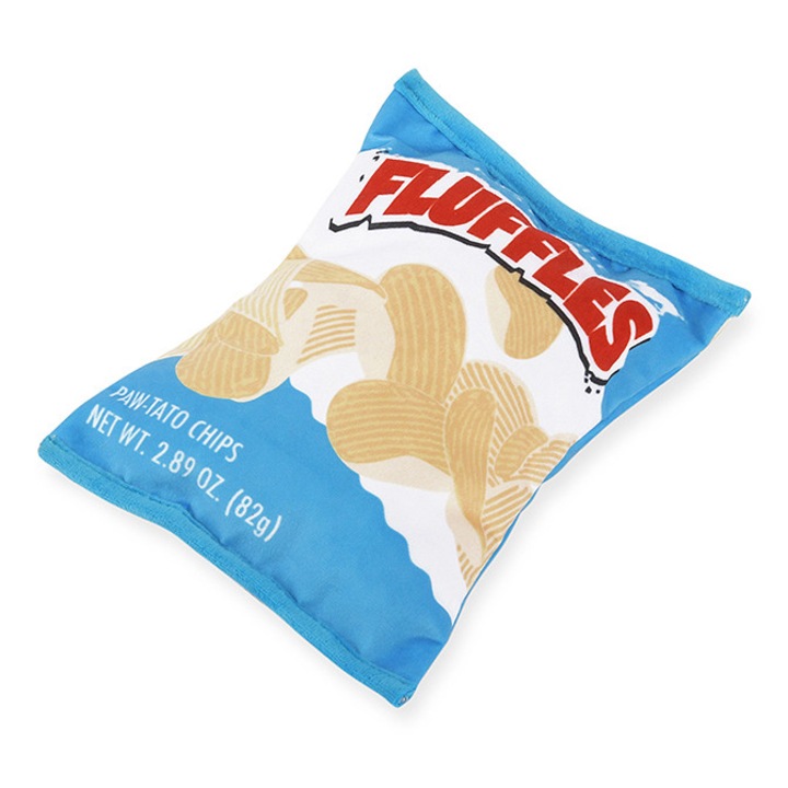 Jucarie cu sunete pentru caini P.L.A.Y. Snack Attack, chipsuri 23 cm