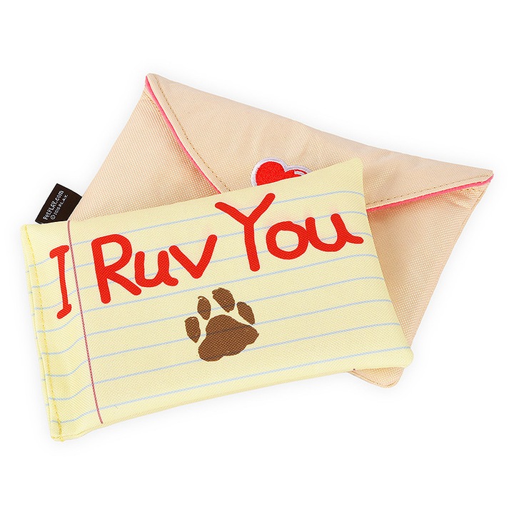 Jucarie cu sunete pentru caini P.L.A.Y. Love Bug, scrisoare 20 cm