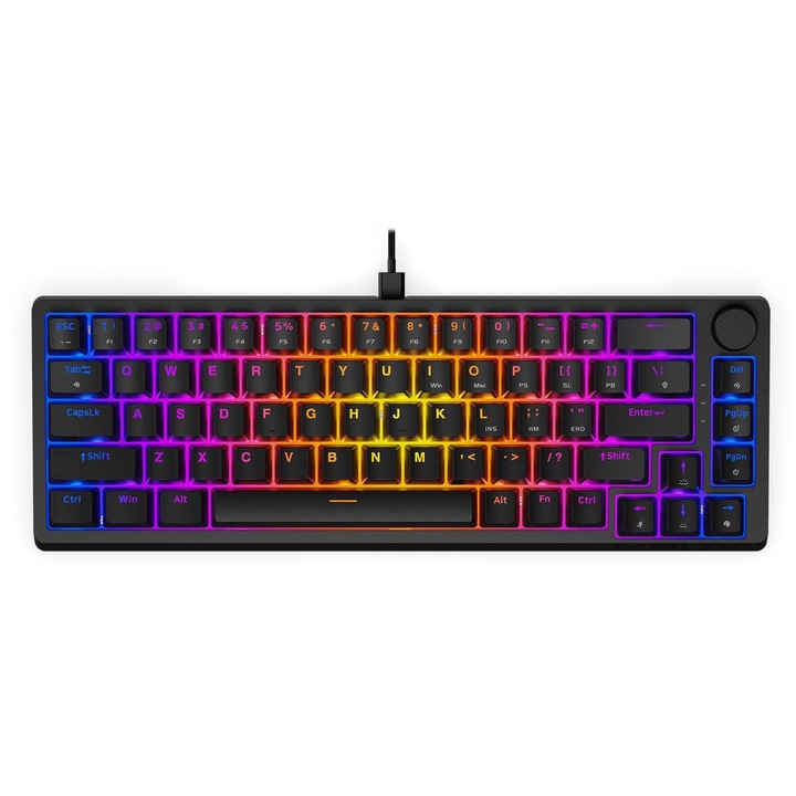 Tastatura mecanica Krux Atax 65% PRO RGB-Outemu Red