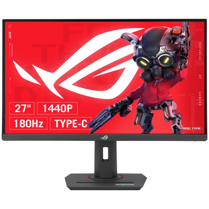 ASUS ROG Strix XG27ACS Gaming monitor 27" IPS, WLED, 2560x1440, 16:9, 180Hz, 350cd/m2, 1ms, HDMI, DP, USB-C, fekete