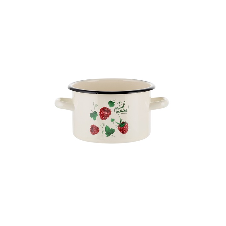 Krémzománcozott acél edény, 22cm, 6l, Malina, Florina