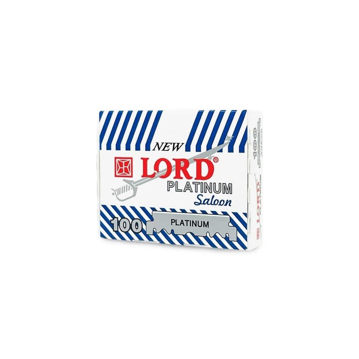 100 db-os borotvapenge készlet, Lord, Inox, Ezüst