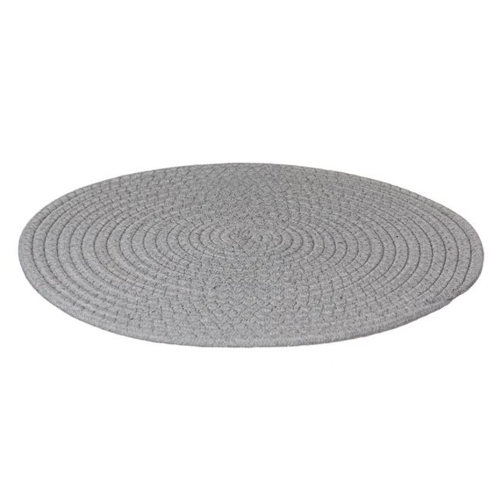 Suport pentru vase fierbinti, impletit, gri, Ø35cm