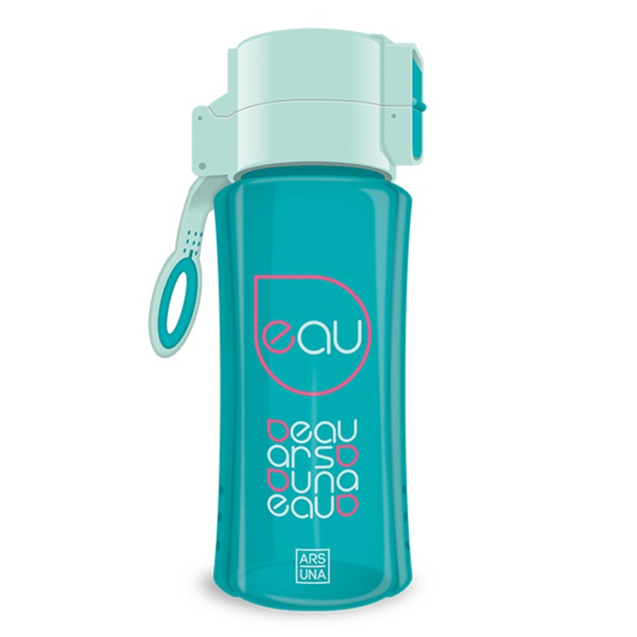 Бутилка за вода ARS UNA пластмасова без BPA 450 мл тюркоаз