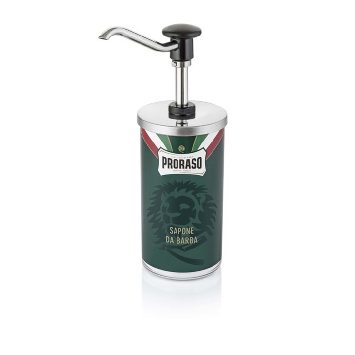 Dozator pentru crema de barbierit, Inox,1.6 litri, Crom