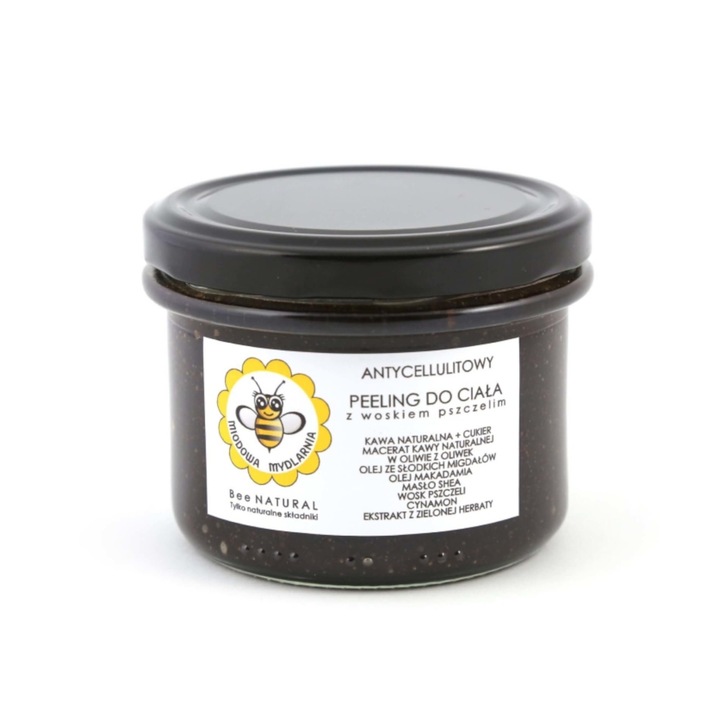 Kávés anticellulit peeling, 100% természetes, 200g