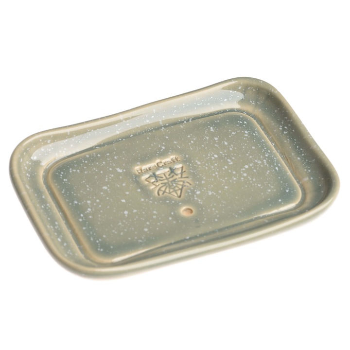 Kerámia szappantartó, RareCraft, zöld