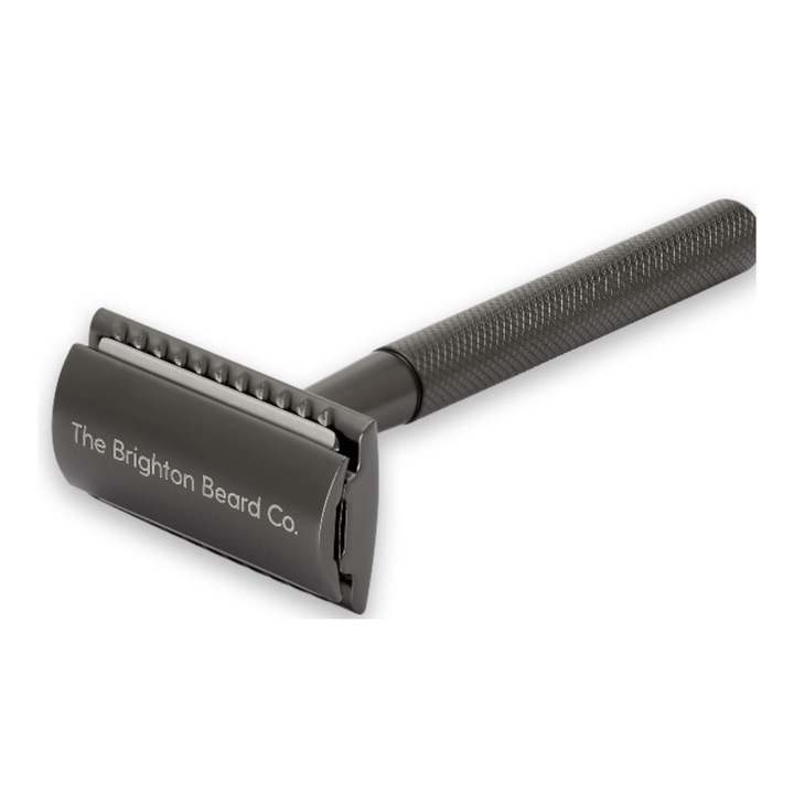 Brici de ras clasic, The Brighton Beard, Inox, 10.5 cm, Negru