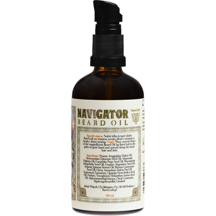 Масло за брада, RareCraft, Navigator, 100 мл