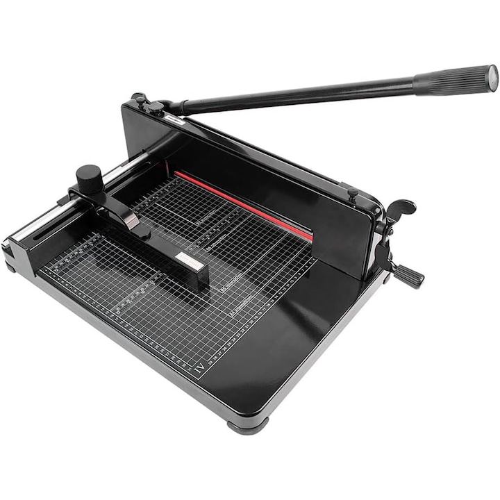 Ръчна гилотина A4, ръчно рязане, допустими размери A4, B5, A5, B6, B7, 61×39×21cm, черен