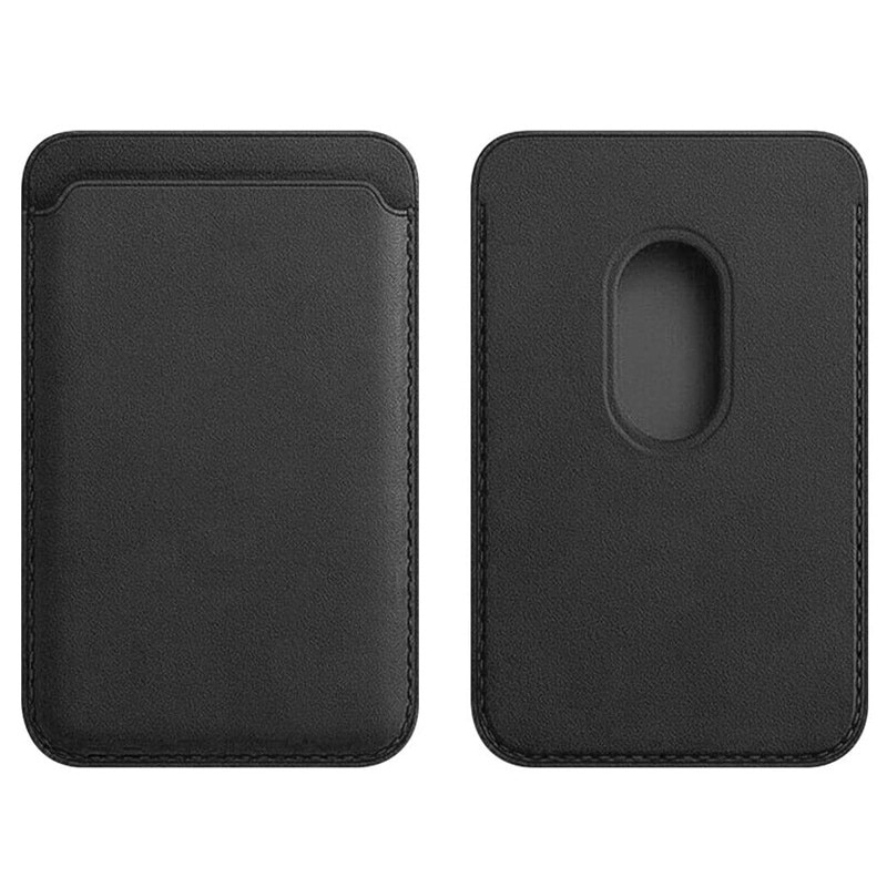 Portofel magnetic pentru telefon, JESWO®, Piele ecologica, Compatibil cu iPhone, Negru