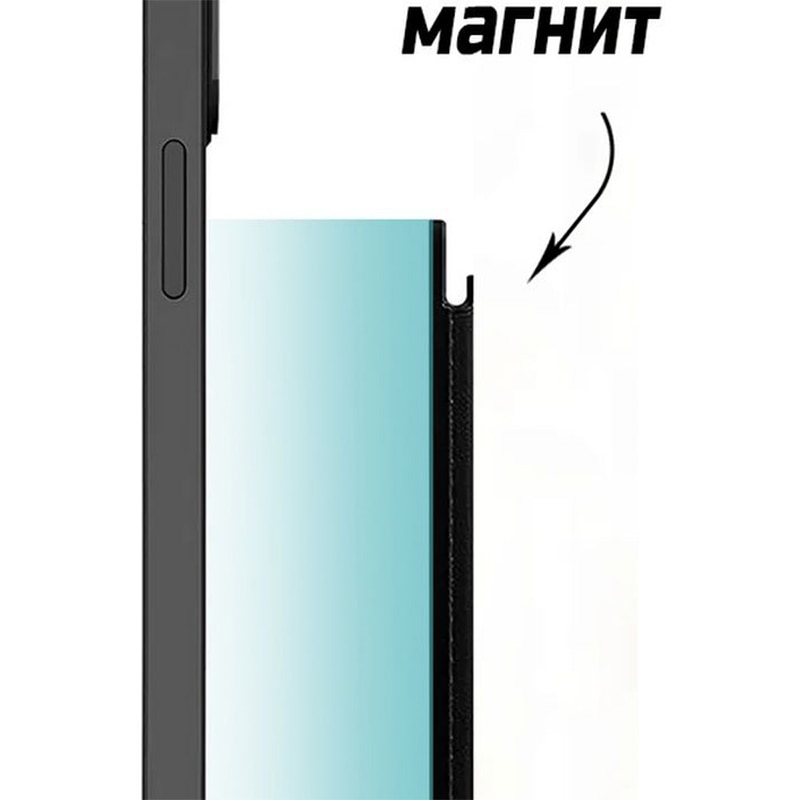 Portofel magnetic pentru telefon, JESWO®, Piele ecologica, Compatibil cu iPhone, Negru