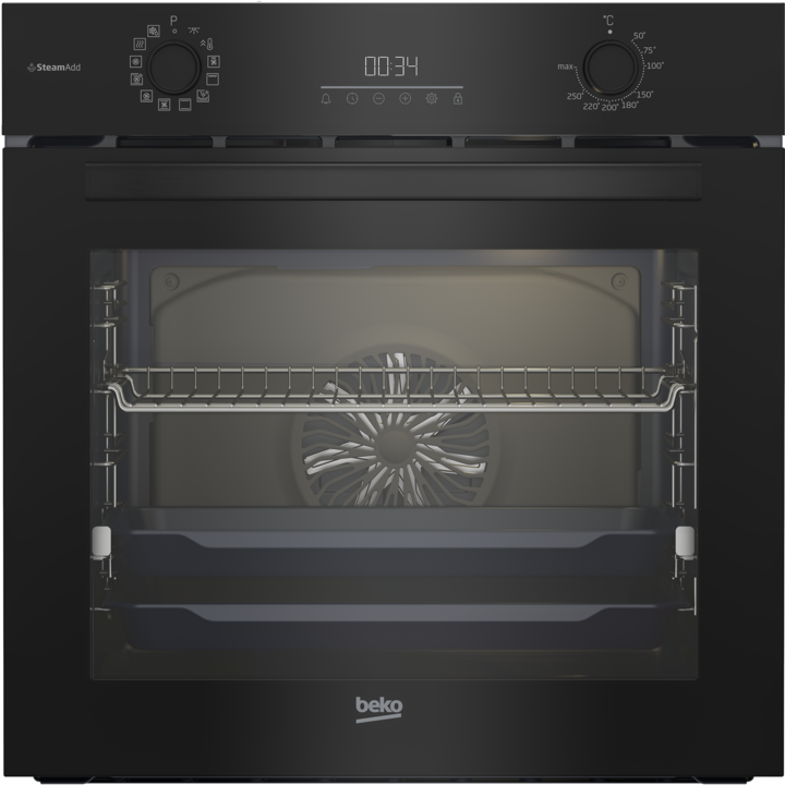 Cuptor incorporabil Beko BBIS17300BCS, Electric, Autocuratare pirolitica, 72 l, control tactil LED, clasa energetica A, negru