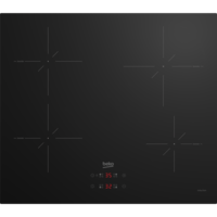 Plita incorporata cu inductie Beko HII64400SMT, 9 nivele de gatit, Control tactil, 60 cm, Negru