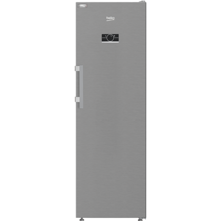 Beko B5RMLNE444HX egyajtós hűtőszekrény, 365 l, Nofrost, E energiaosztály, Gyöngyszínű acél