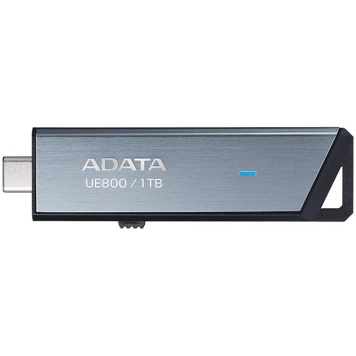 USB памет ADATA UE800 metallic, 1TB, USB Type-C, R/W до 1000MB/s, Сребрист