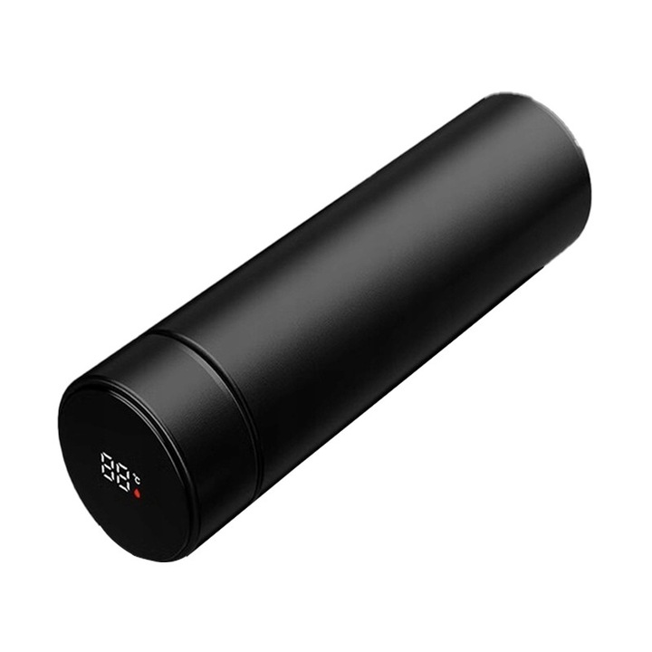 Cana termos SMART cu afisaj LED negru