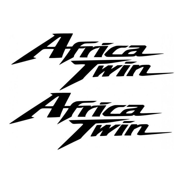 Sticker x2, Honda Africa Twin, Alb, 20cm