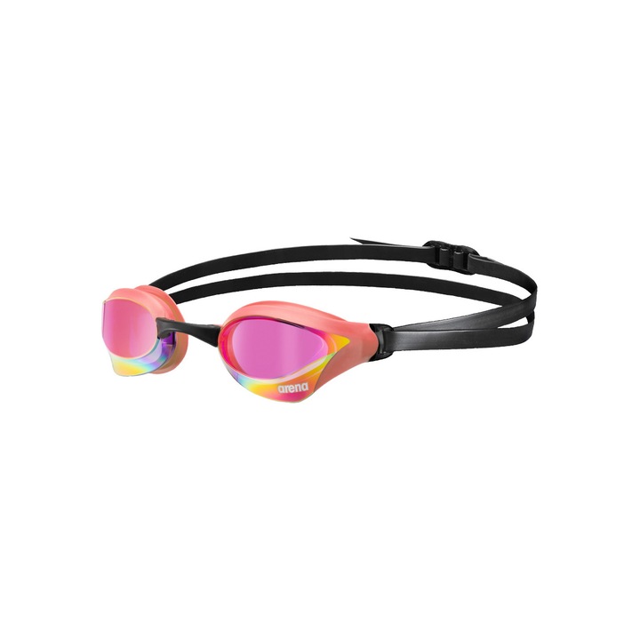 Ochelari de inot Arena Cobra Core Swipe Mirror, tehnologie antifog, portocaliu, unisex