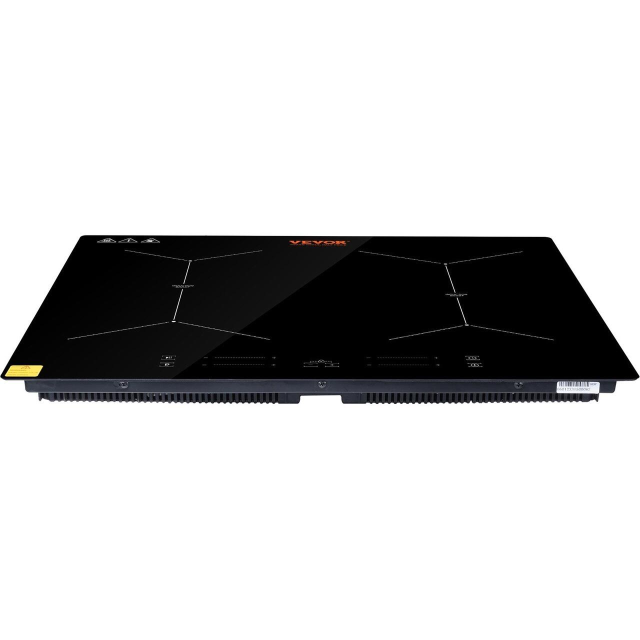 Aragaz VEVOR 24 inch (61,0 cm) cu 4 arzatoare ceramice, negru