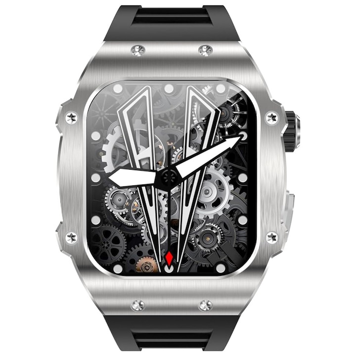 Férfi okosóra DG Sync AK55: 1,91 hüvelykes Amoled képernyő, HD Bluetooth hívások és fejlett állapotfigyelés, több sportolási megfigyelés, fém tok, IP67 vízálló, hívás- és üzenetértesítések