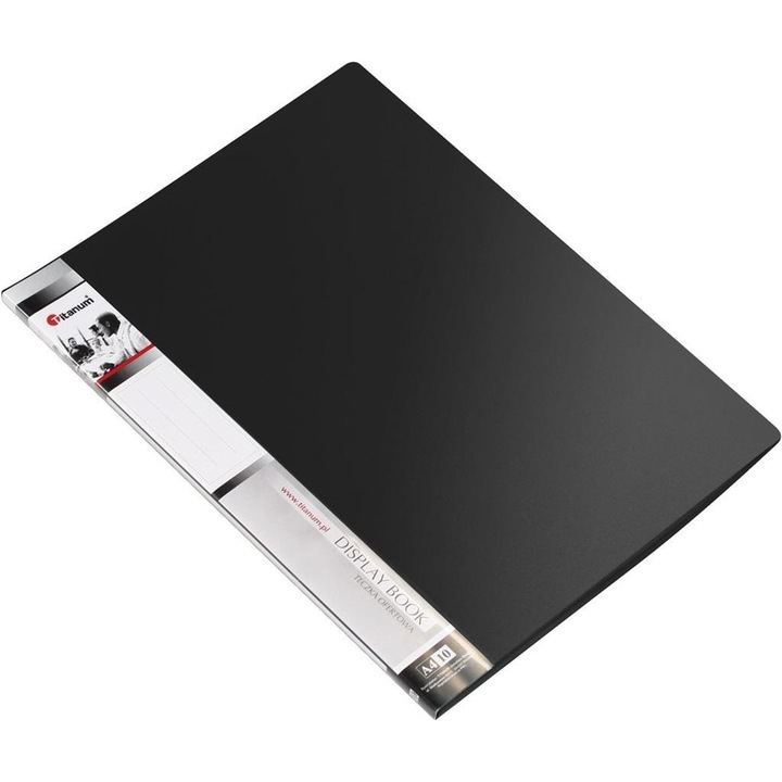 Dosar Titanum, A4, 10 folii, negru