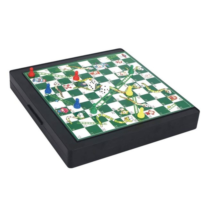 Mágneses társasjátékok 2 az 1-ben kígyók és létrák és ne aggódj, Brother Portable