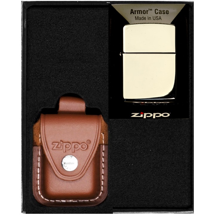 Set bricheta cadou, Zippo, Cu benzina, Crom