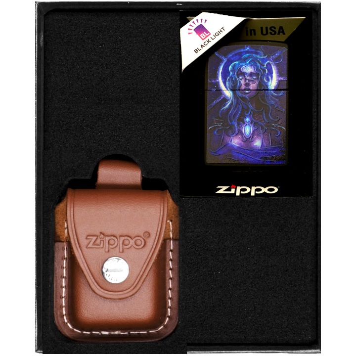 Set bricheta cadou, Zippo, Cu benzina, Multicolor