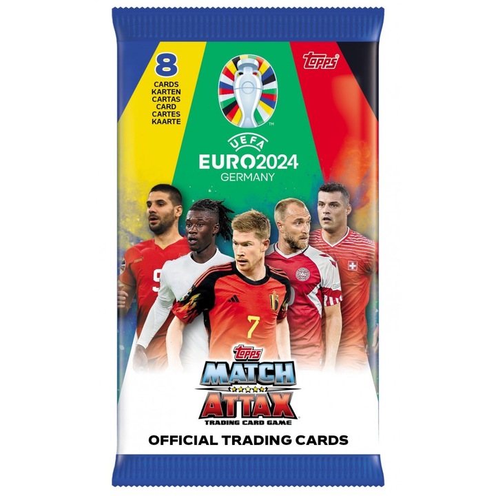 Joc de carti Topps Card plic 8buc Match Attax UEFA Euro2024 Germany