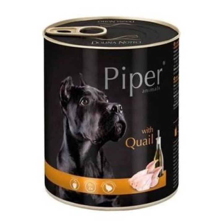 Nedves táp kutyáknak Dolina Noteci, fürj, glutén/szója/cukormentes, 800g