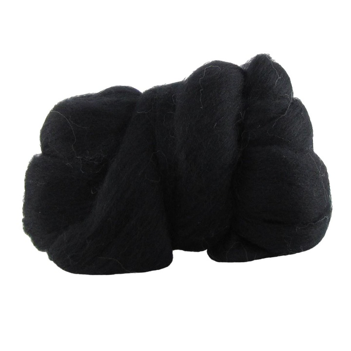Lana merino, Filart, 21 microni, 10g, Negru