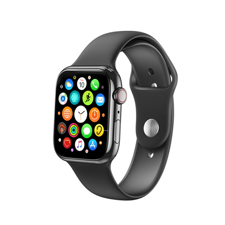 Смарт часовник XO - M50, 1.83-инчов, Bluetooth, Известия, Android 5.0 и iOS 10.0, черен