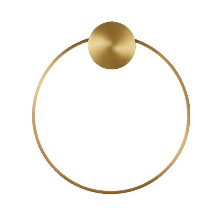 Aplica de perete LED, Toolight, APP1385-CW, Auriu, Neutra, 13W, 4000K, Sursa LED incorporata