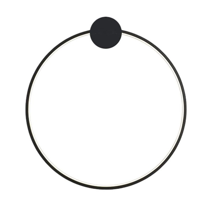 Aplica de perete LED, Toolight, APP1389-CW, Negru, Neutra, 23W, 4000K, Sursa LED incorporata