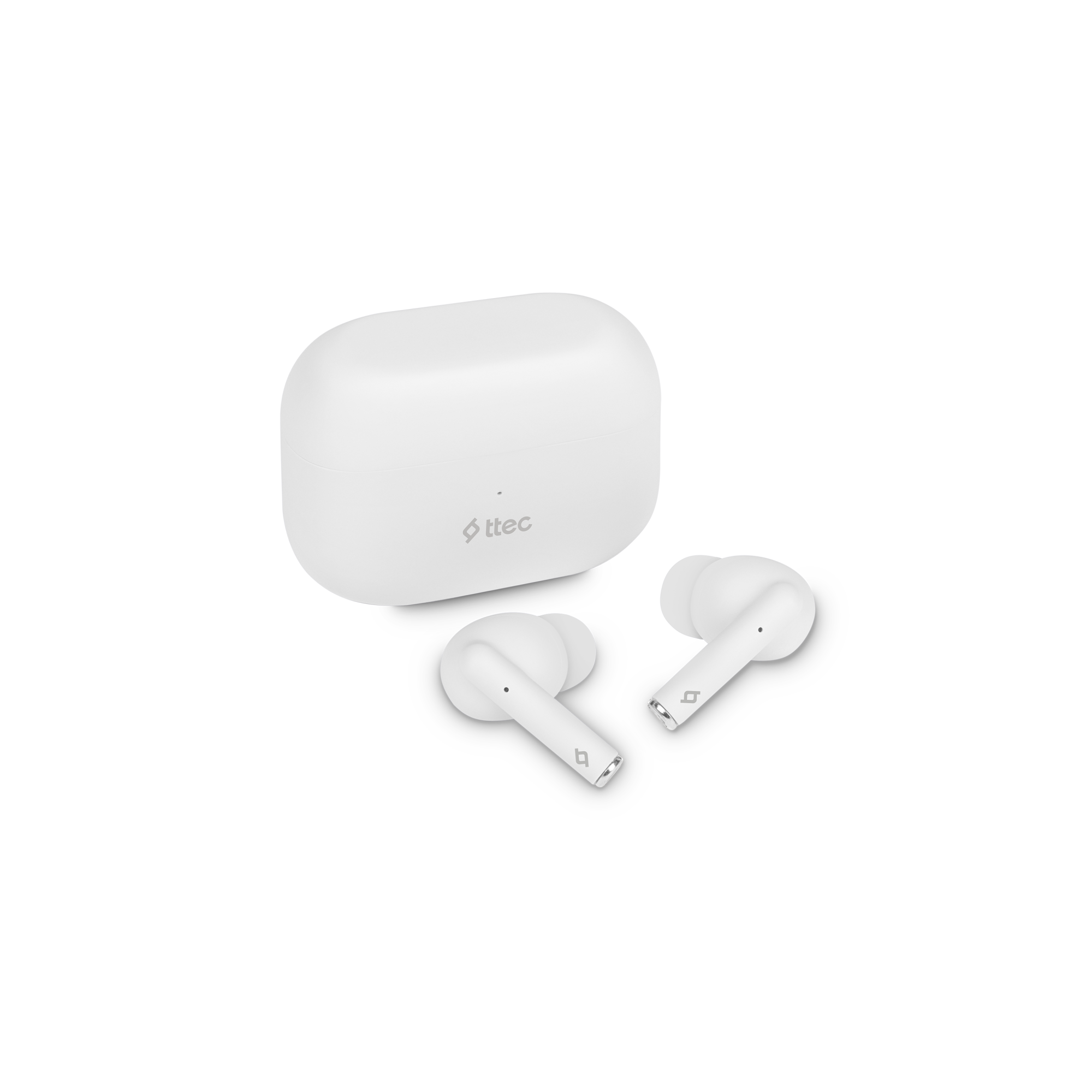 Bluetooth слушалки ttec, AirBeat Tone, TWS Headset, Бели - eMAG.bg