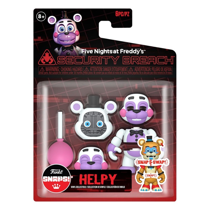 Полезна фигурка, Пет нощи във Фреди, FunKo, С аксесоари, Пластмаса, Многоцветна, 9 см